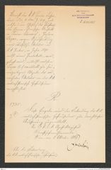 k.k. naturhistorisches Hofmuseum, Intendanzakten 1885-1896 (Hauer), Aktenzahl Z.625/1889, Seite 1